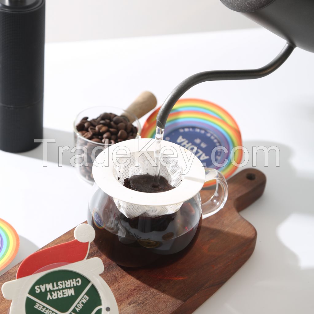 Compostable UFO Saucer Drip Coffee Filter Bag