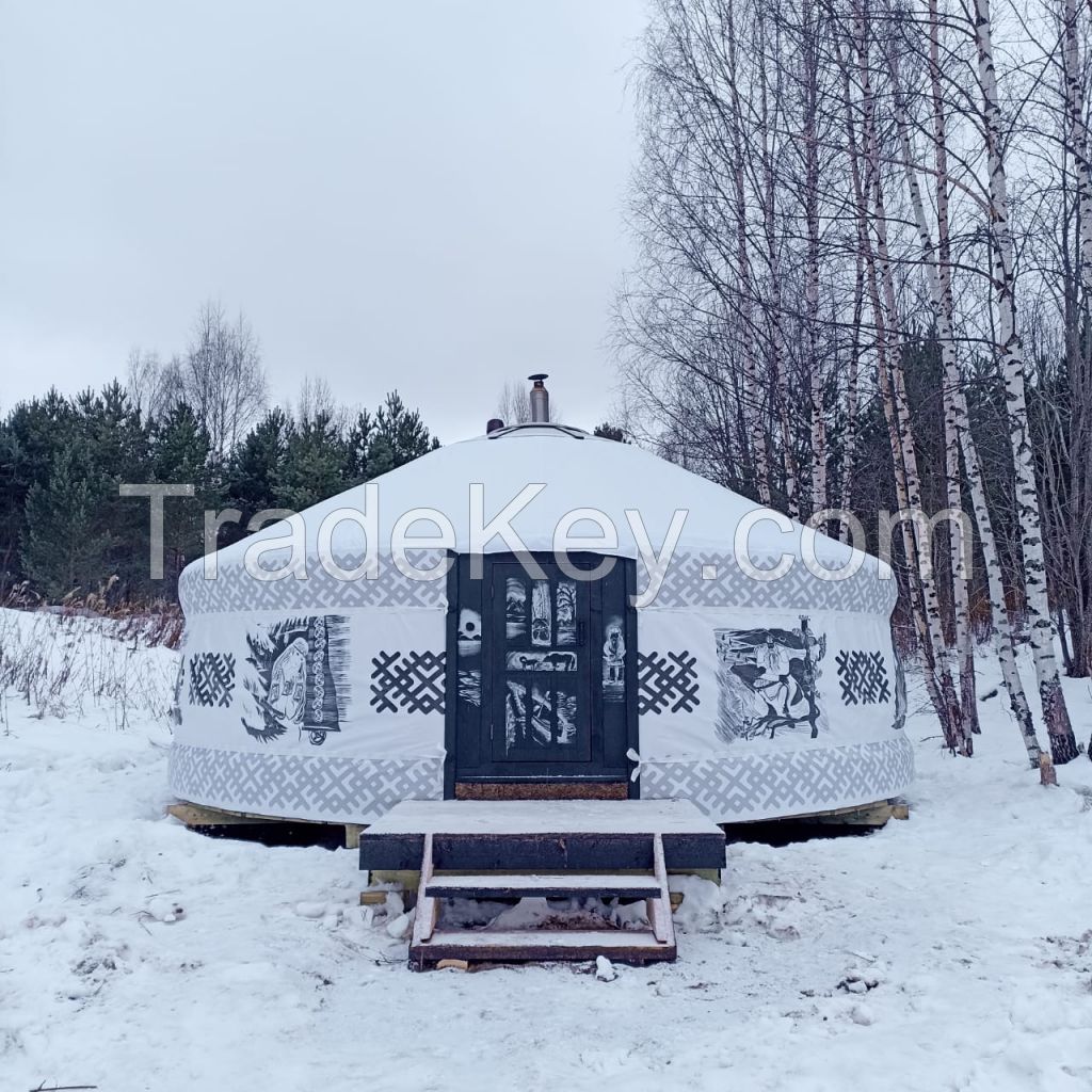 Traditional Mongolian Yurt (diameter 6 m)