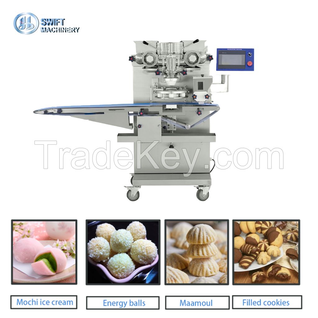 Automatic encrusting machine mochi ice cream making machine