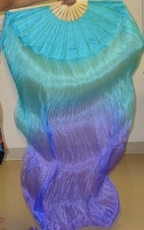 belly dance silk fan veil