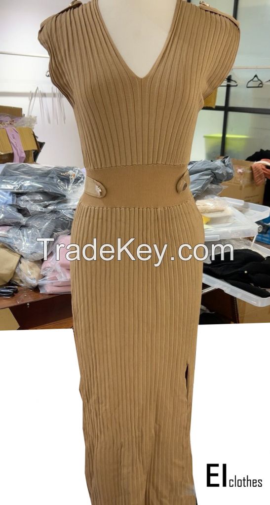 Women knitting dress, sweater dress, career dress, casual dress, prom dress