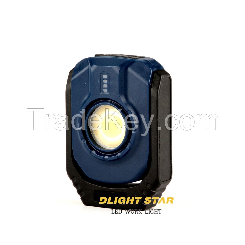 Manufacturer rechargeable pocket work light with magnetic outdoor lighting