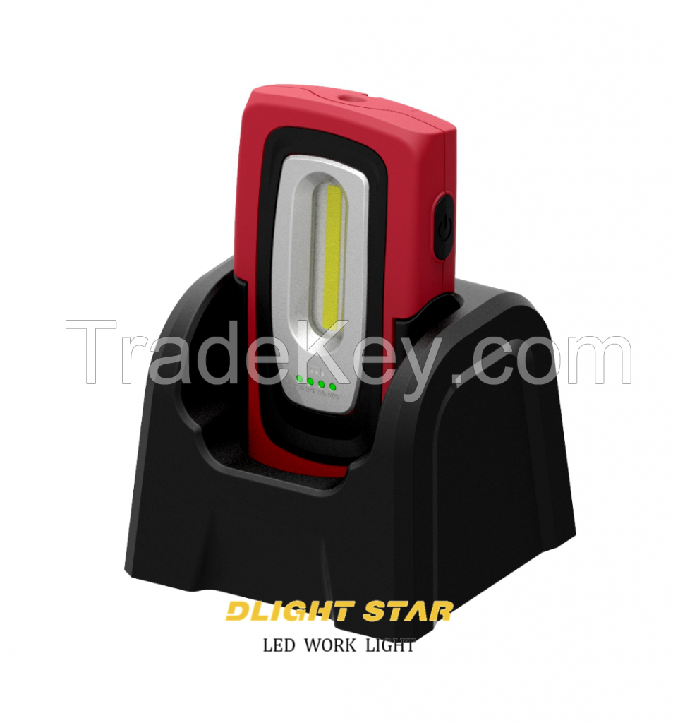 Factory price inductive charging Pocketable work light with 360    rotatable holder and magnet base Long battery life