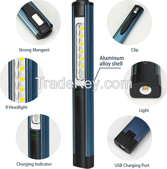 OEM Portable pocket work light rechargeable  Magnetic for checking search lighting