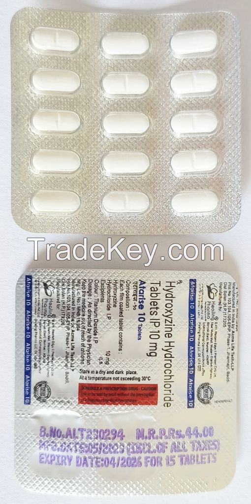 HYDROXYZINE HYDROCHLORIDE TABLETS