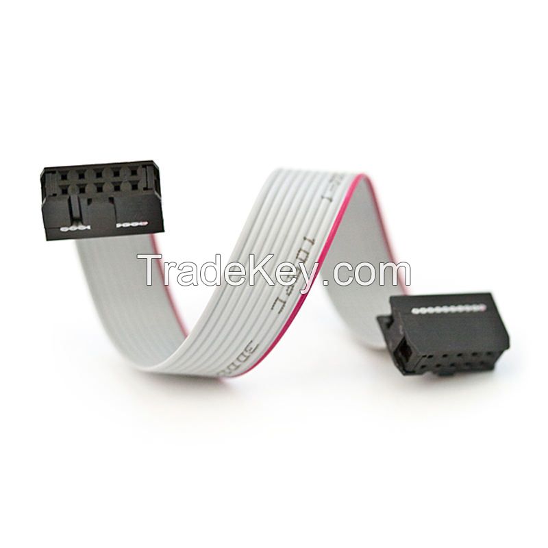 RS232 Cable dB9 Flat Ribbon Cable to 2.54mm Pitch IDC Flexible Cable 2*5p