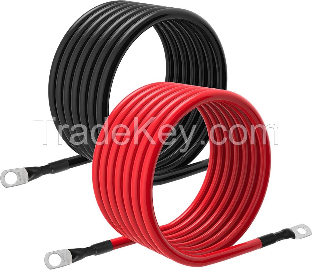 2AWG O Ring Terminal Wire for New Energy Battery Silicone Cable Assembly