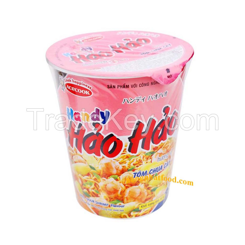 ACCEPT OEM Instant Noodles Cups Shrimp Hot and Sour flavour - Hao Hao instant ramen noodle
