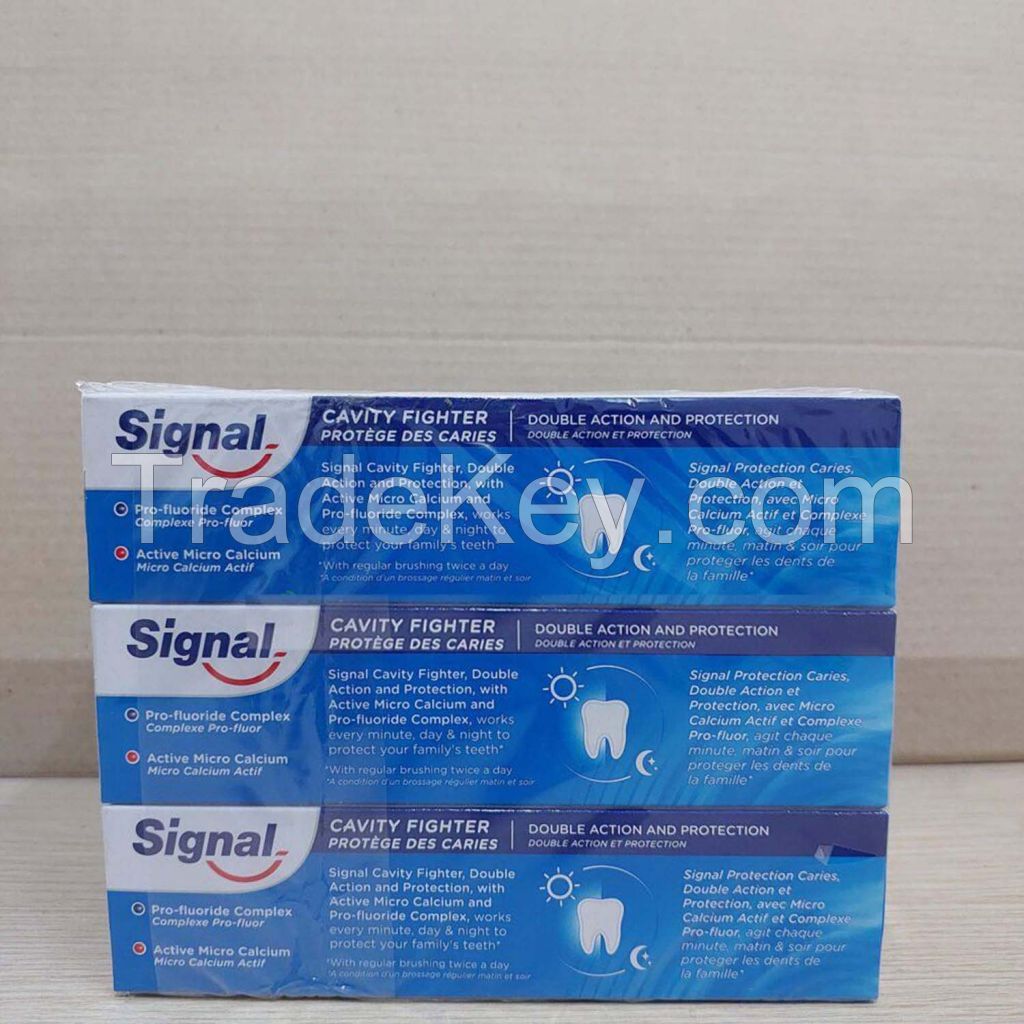 Signal Toothpaste Cavity Fighter EN+FR 72x100ml Stain Prevention Bright whitener teeth Clean