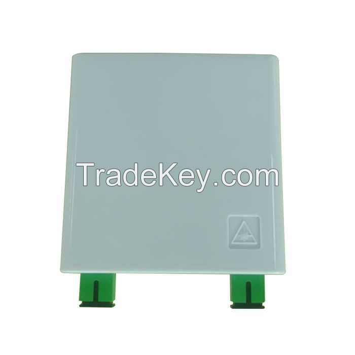 High quality PP material 2 ports indoor used Fiber optic face plate for FTTH