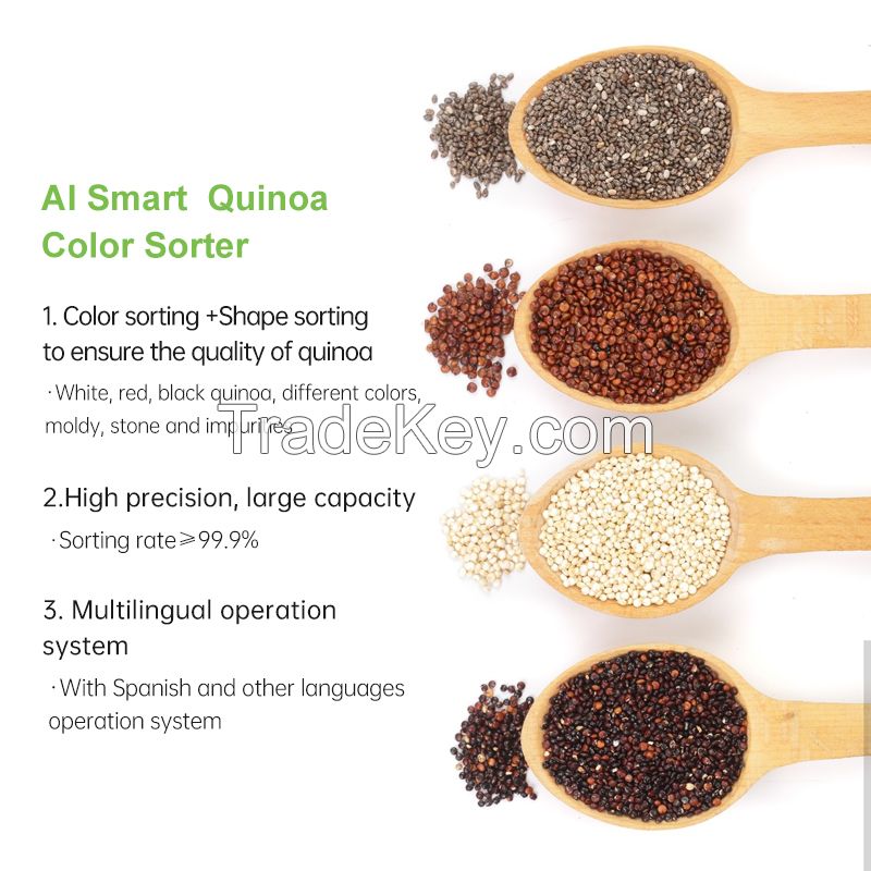 Quinoa pepper carrot cucumber tomato broccoli onion optical Ccd color sorting machine seed color sorting machine