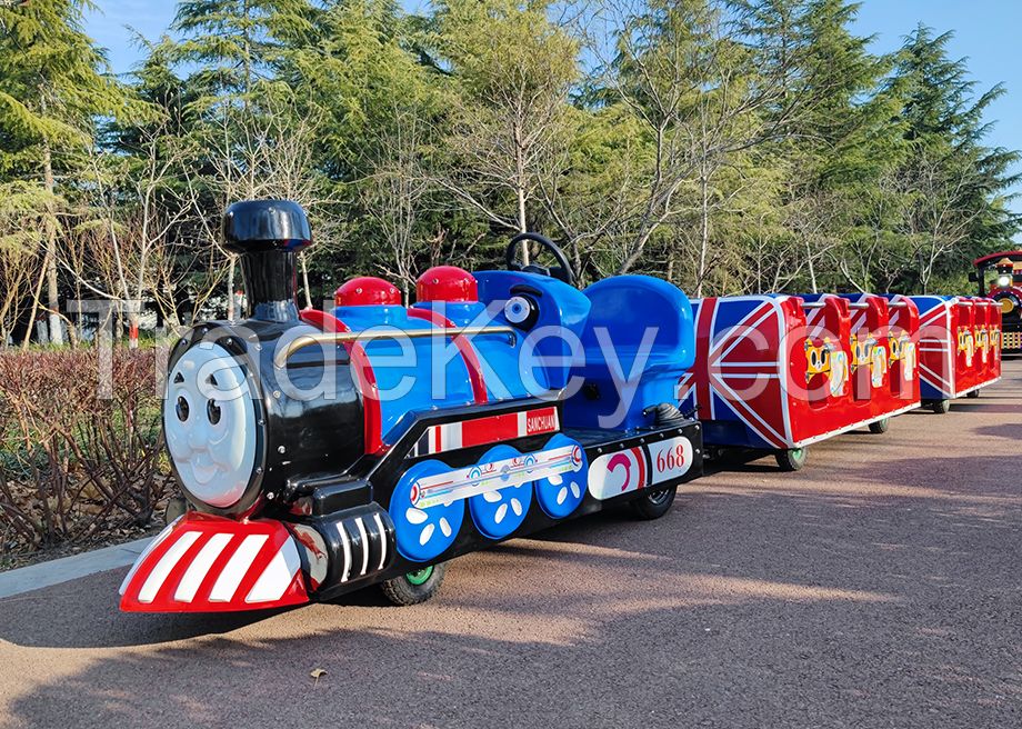 Sanchuan Mini Thomas Electric Train Popular Kids Trackless Train For Sale