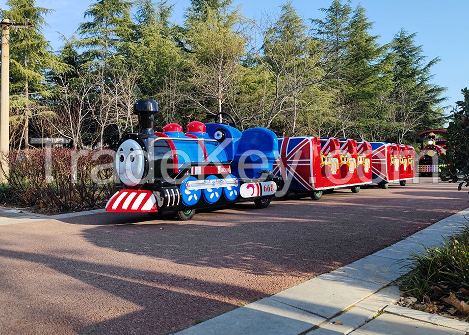 Sanchuan Mini Thomas Electric Train Popular Kids Trackless Train For Sale
