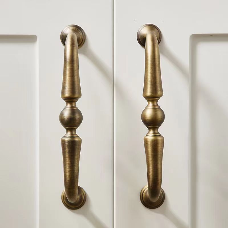 Kitchen Cabinet Vintage Solid Brass Handle Knobs