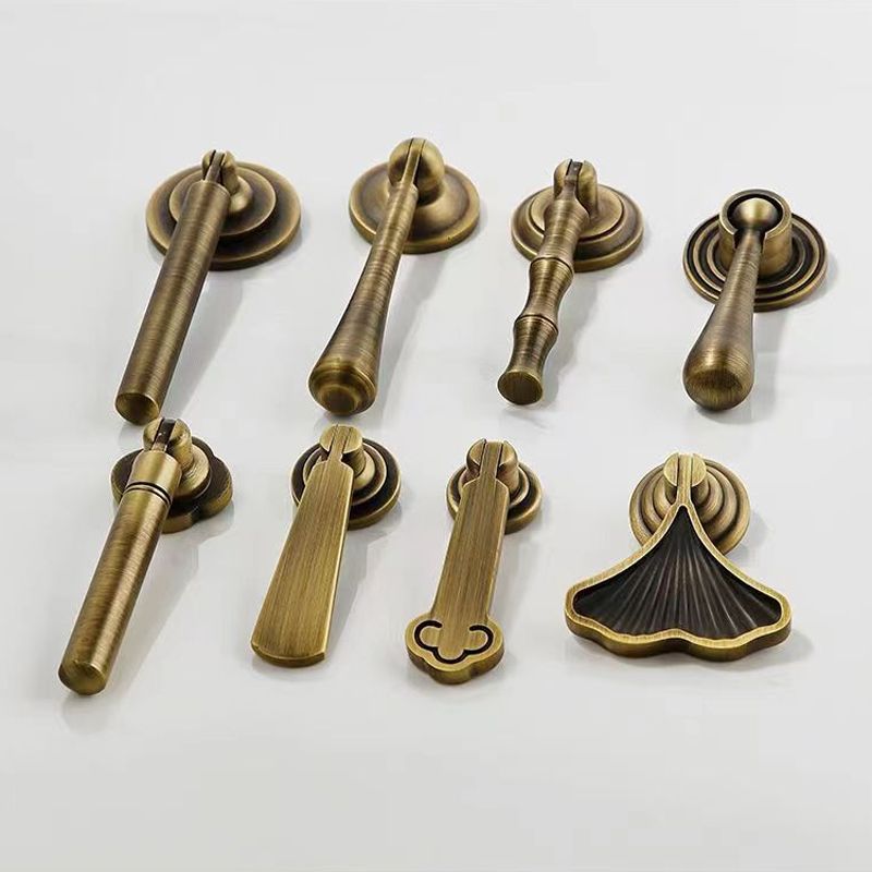 Kitchen cabinet vintage solid brass handle knobs