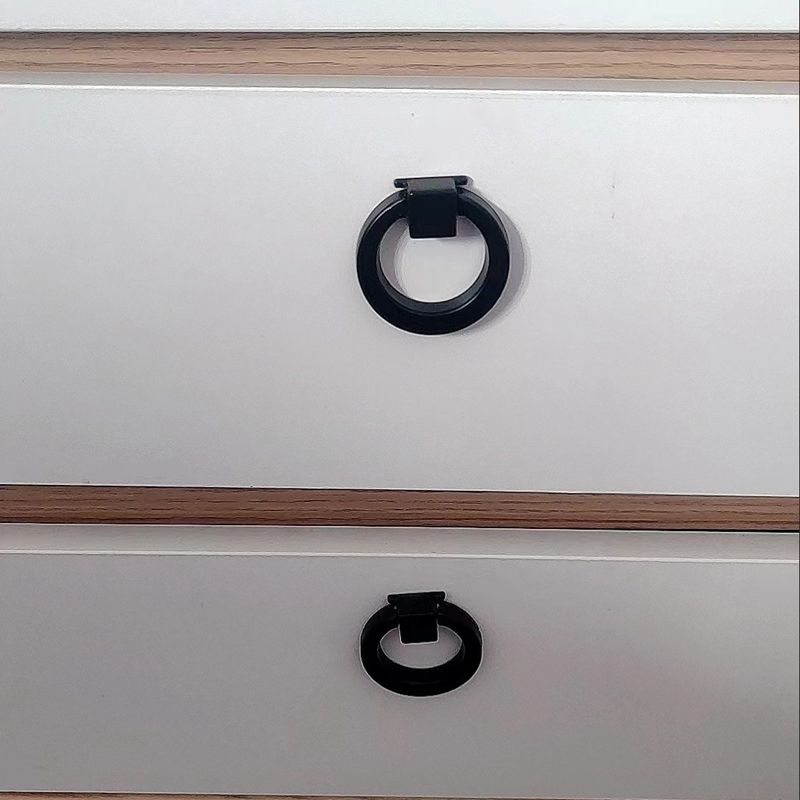 Cheap black zinc alloy handle knob