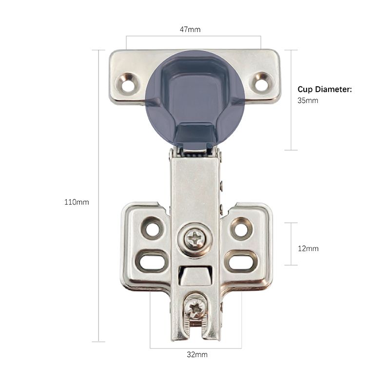 Cold Rolled Steel Cushioned Silent Hinge