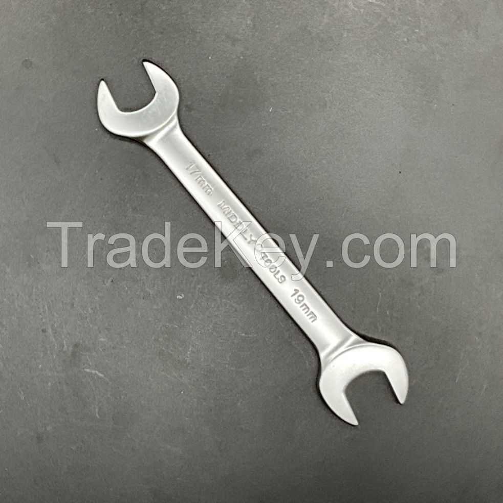 Double Open-End Wrench/Open Spanner, Matt, 17-19mm Cr-V