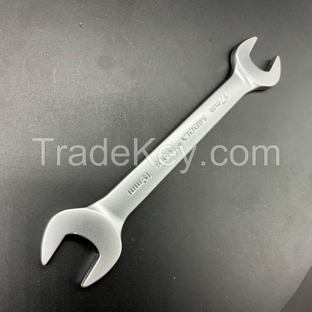 Double Open-End Wrench/Open Spanner, Matt, 17-19mm Cr-V