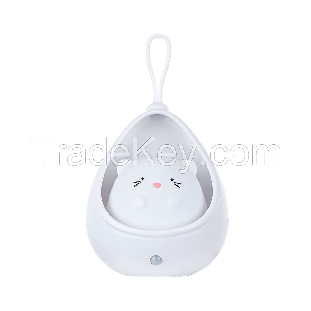 Cute Design Silicone Motion Sensor Night Lamp Wholesale