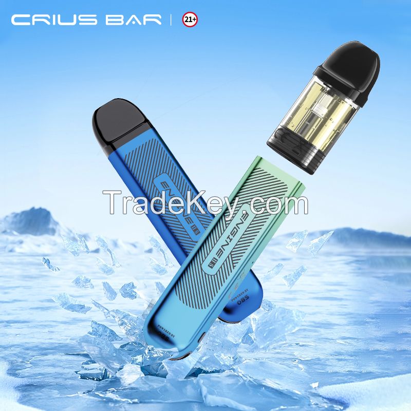 2ml refillable and disposable pod system vape E-cigarette Factory direct wholesale