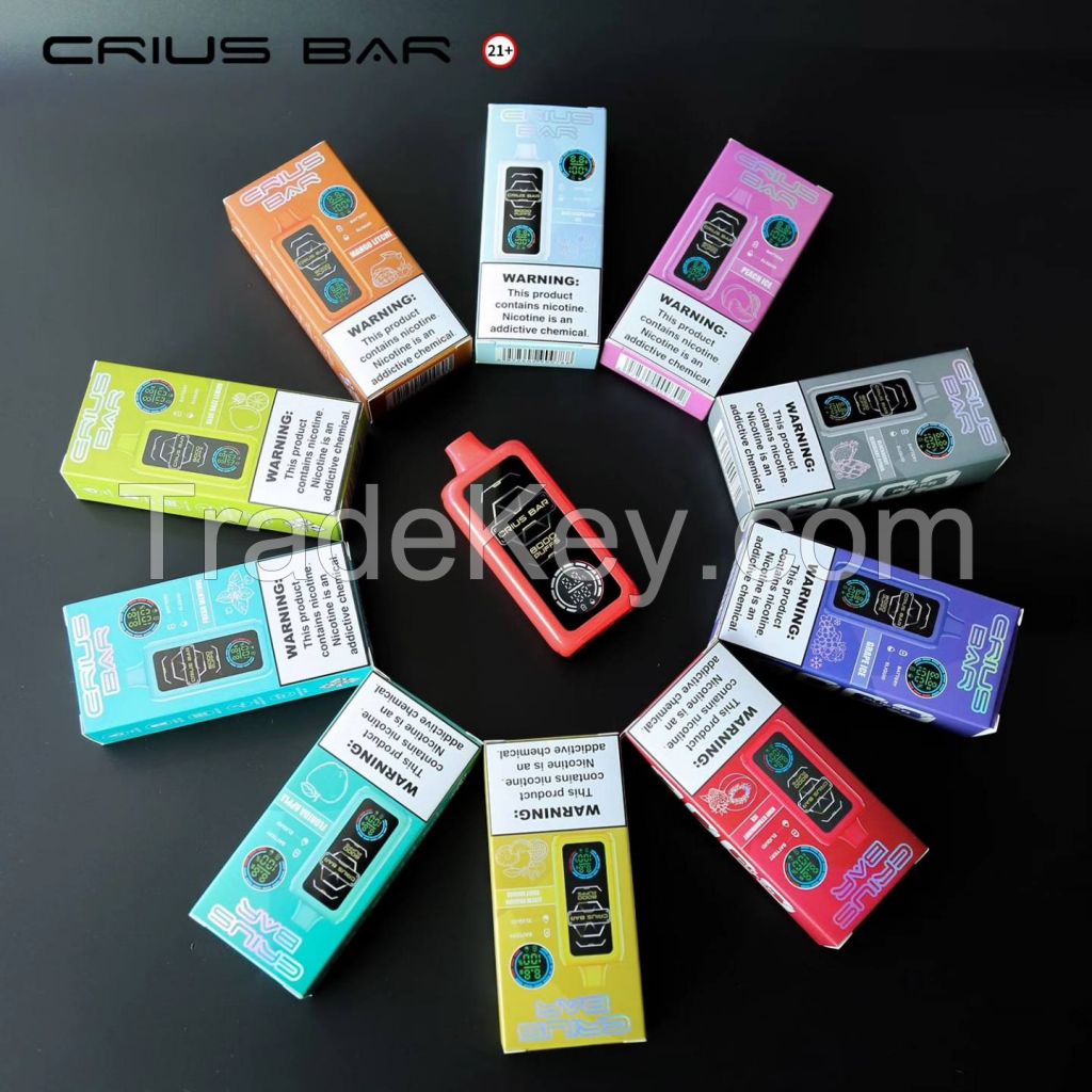 8000 puffs Disposable pod vape E-cigarette Factory direct sell with E-juice and Power indicator