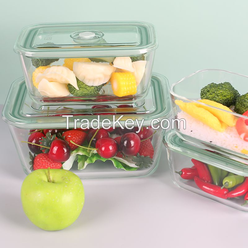 Hot Sales Oven Safe High Borosilicate Glass Vacuum Insulated Food Storage Container