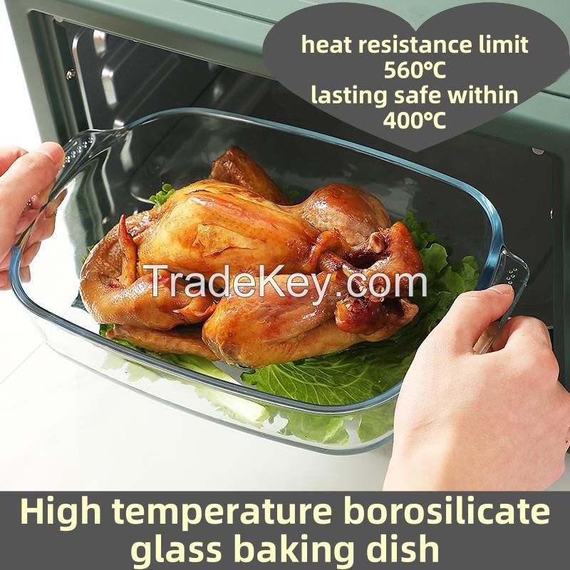 Bestfull Non Stick Baking Dish Bakeware Pans Borosilicate Glass Oven Baking Dishes