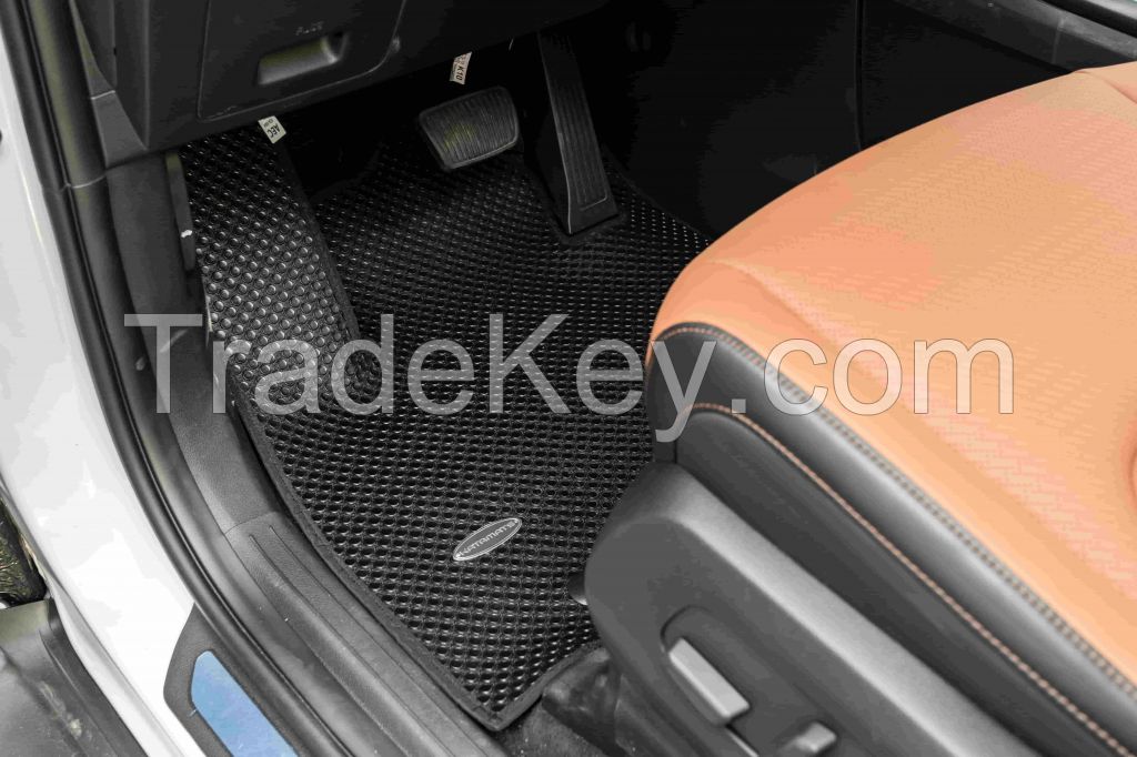 KATA Custom-fit PVC Car Floor Mats - Full set - All weather protection