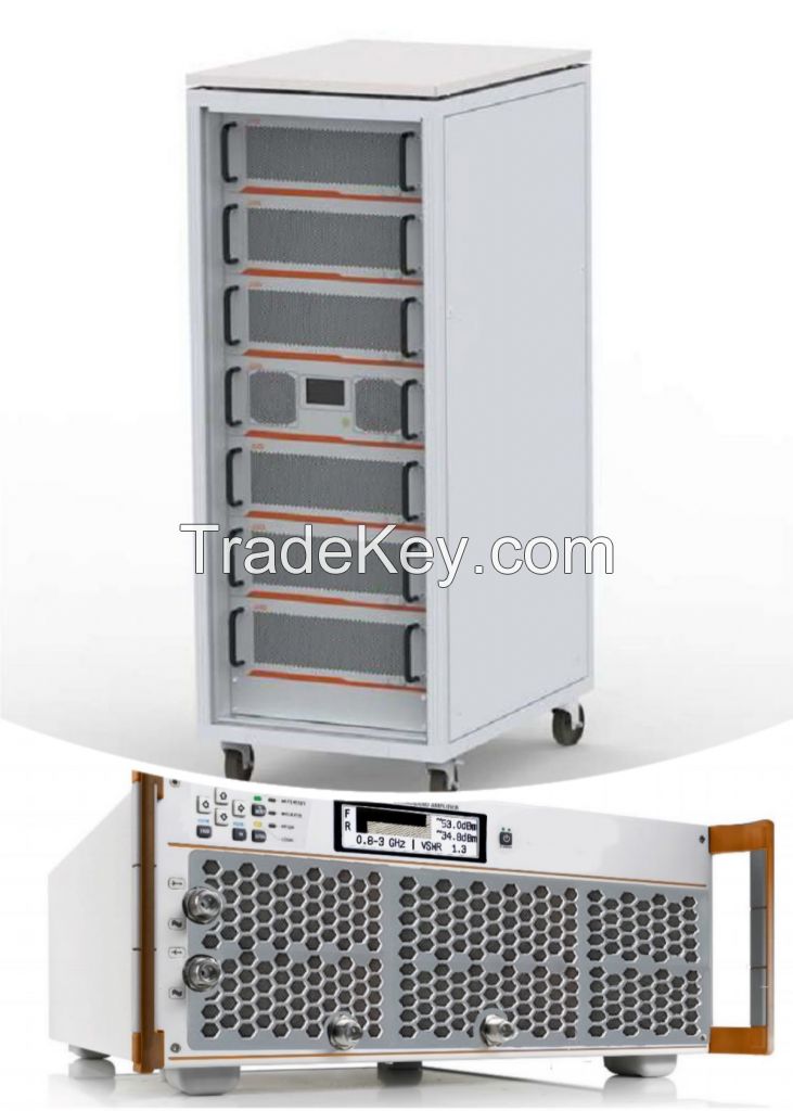 Rack Mounted Solid State PA VHF Power AMPS Communication Module RF Power Amplifier for EMC Testing