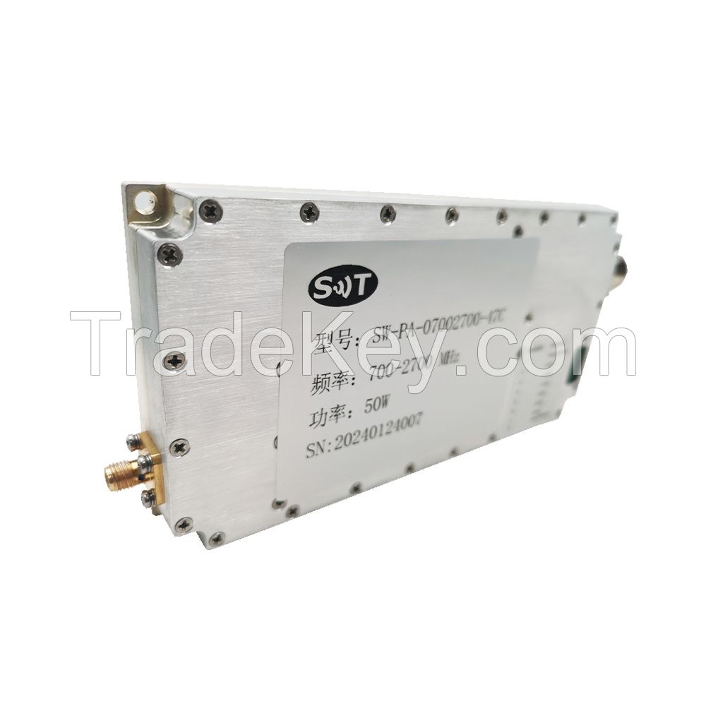 Customized Service S Band 700-2700MHz 50W Solid State SMA Connectors RF Power Amplifier