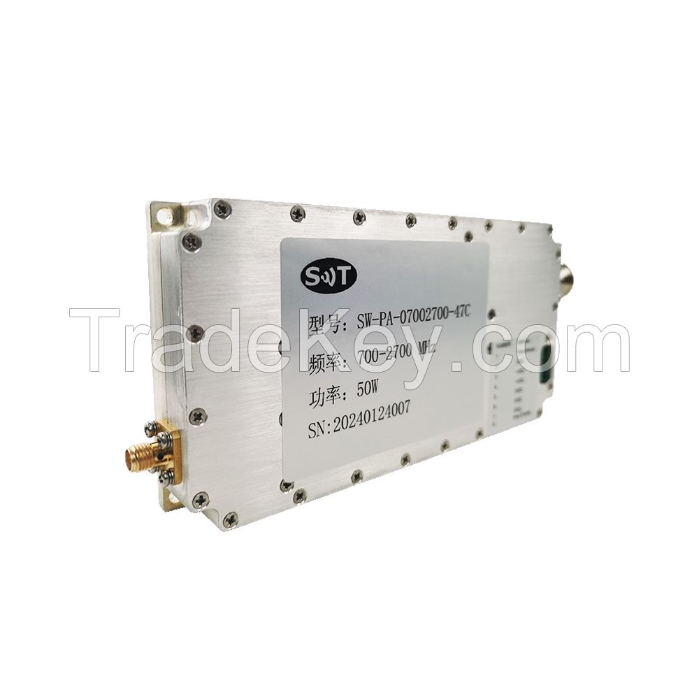 Customized Service S Band 700-2700MHz 50W Solid State SMA Connectors RF Power Amplifier