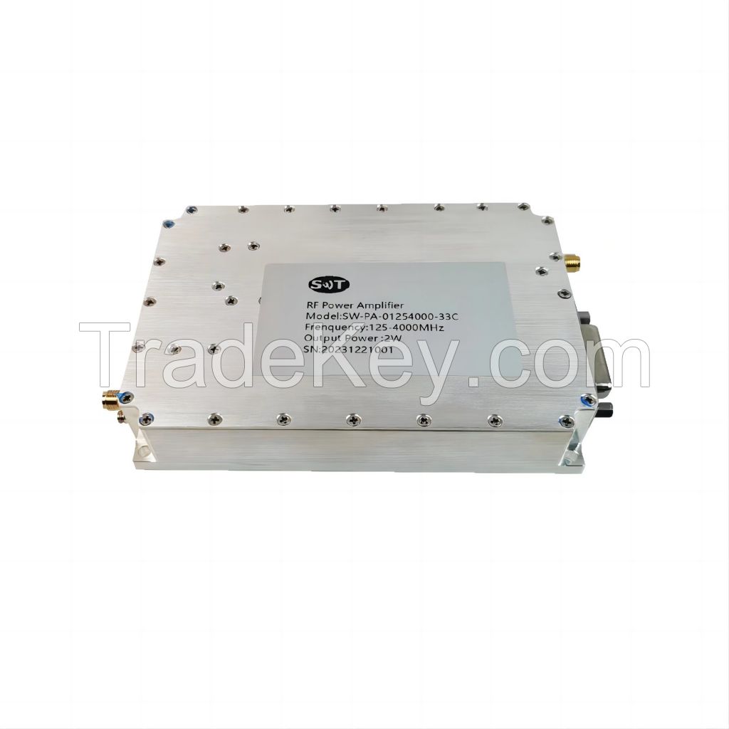 RF Module Wideband 0.125-4GHz 2W Power Amplifier For Telecommunication