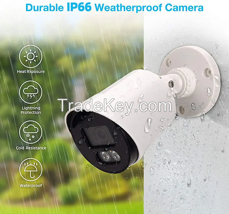 2MP Colorful Night Vision Security CCTV For Home AHD Outdoor Video Surveillance Analog Waterproof Warm light AHD Camera