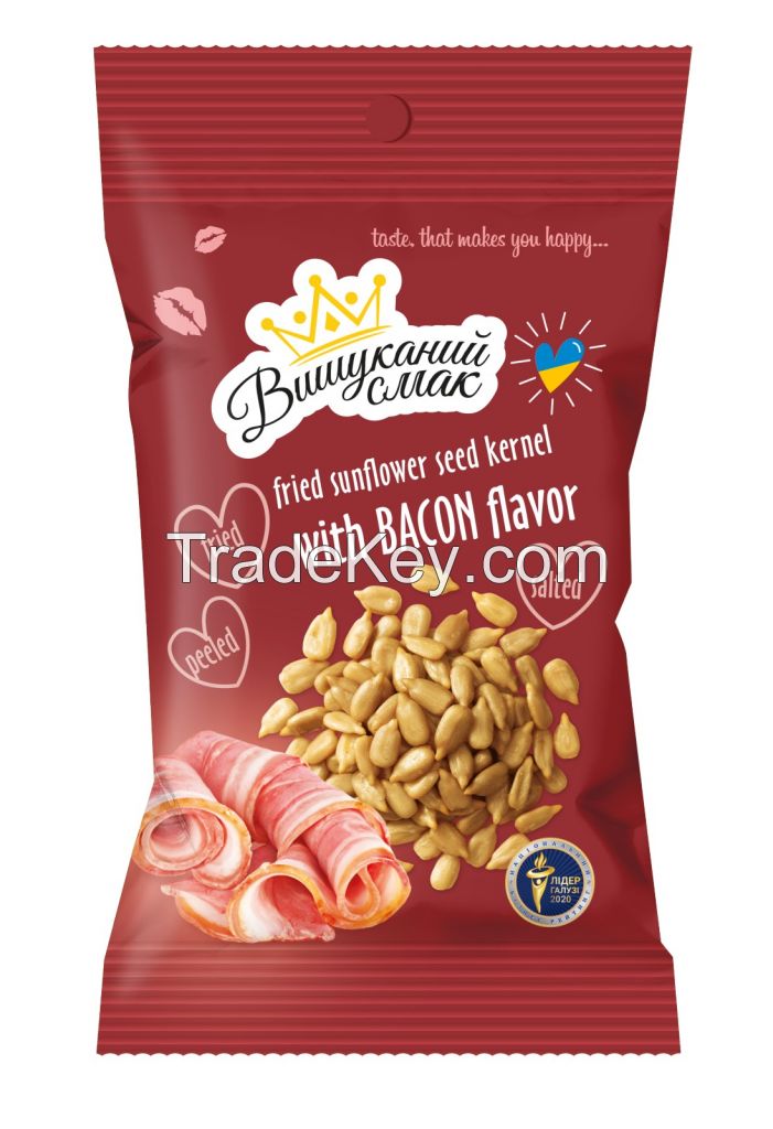 Sunflower seed kernels roasted with different flavors