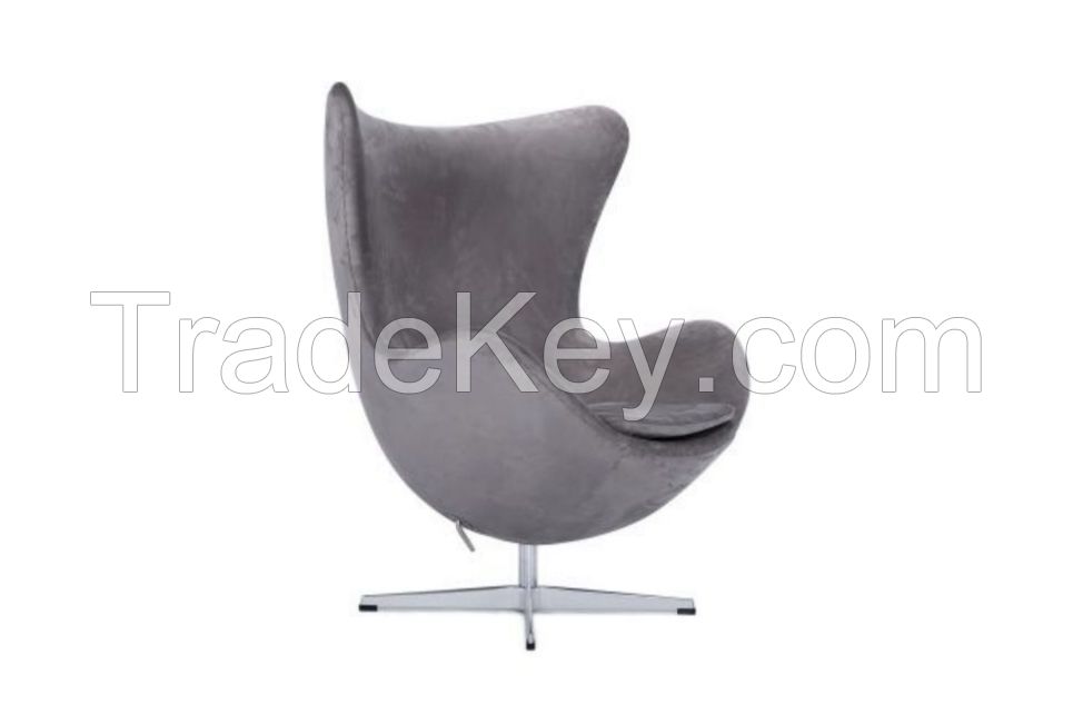 Replica Arne Jacobsen Egg Chair in fabric/leather