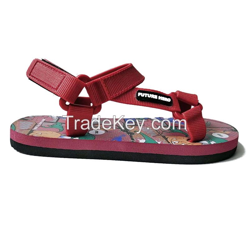 rubber flip flops outdoor PE slipper summer beach woman man children cheap casual sandal