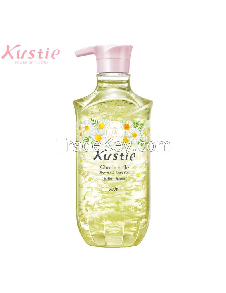 Kustie Real Flower Chamomile Shower & Bath Gel