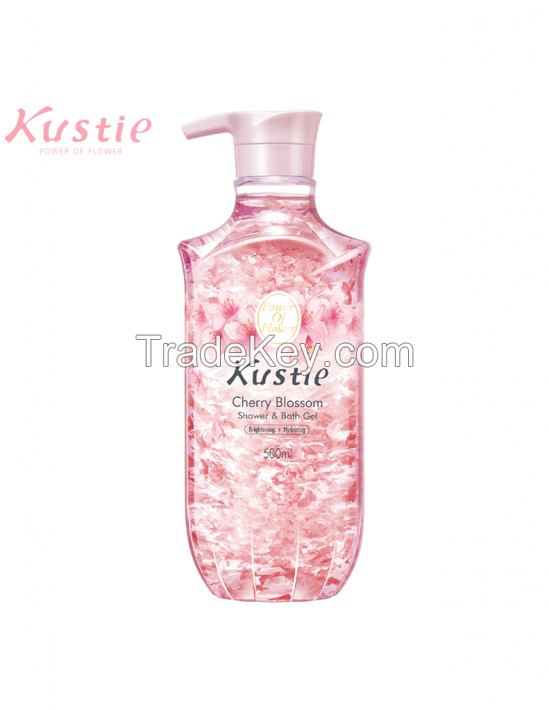 Kustie Real Flower Cherry Blossom Shower & Bath Gel