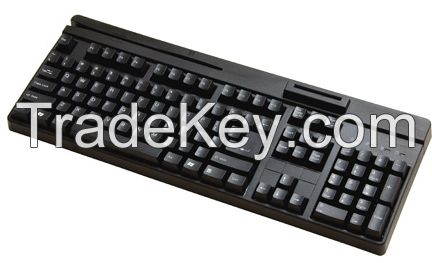Heavy-duty USB Keyboard built-in MSR & SCR