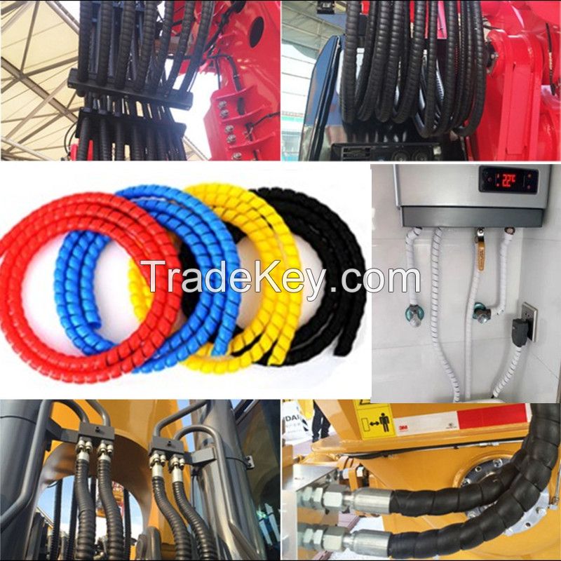 Steel Wire Coated PU Hose Flexible Reinforced Spiral PU Tube Production Line