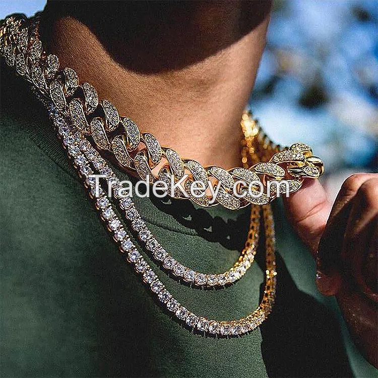 Cuban Link Chain Necklace  Gold Necklace for Women  18K Gold Custom Wide Cuban Necklace