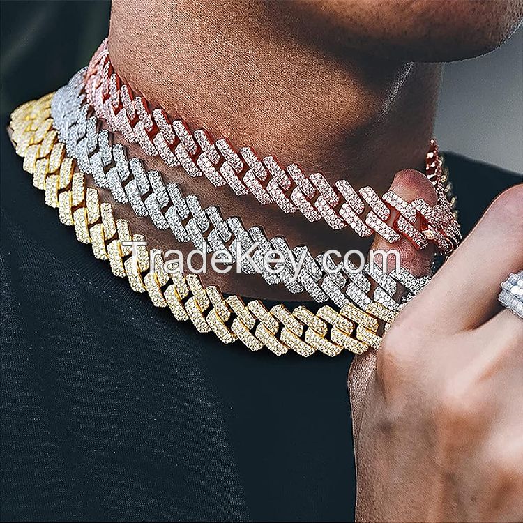 Cuban Link Chain Necklace &Acirc;&middot; Gold Necklace for Women &Acirc;&middot; 18K Gold Custom Wide Cuban Necklace