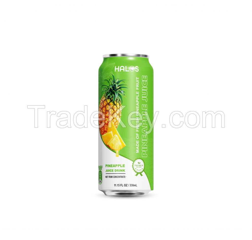 Halos/OEM Pineapple Juice Drink 330ml Can