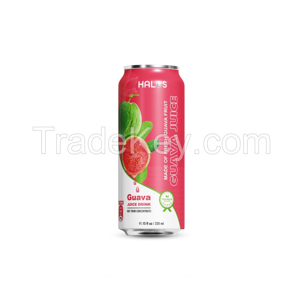 Halos/OEM Guava juice drink in 330ml can