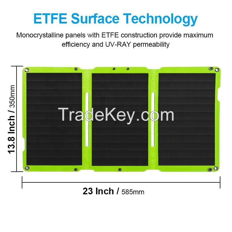OEM ODM Fold Solar Cell Panel 5V 9V 30W Mini ETFE Usb Cell Phone Battery Portable