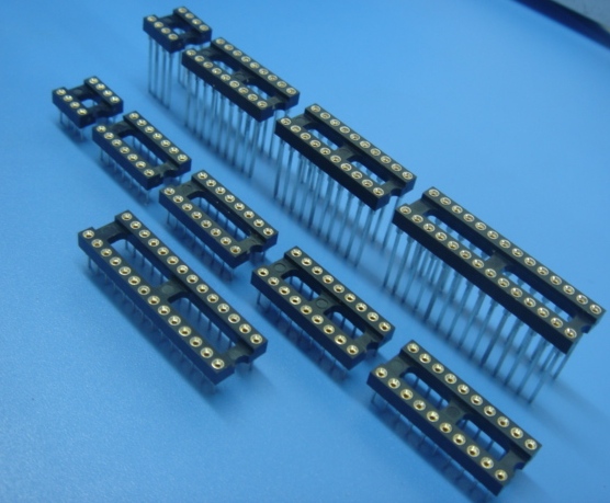 Different pin length of ic sockets