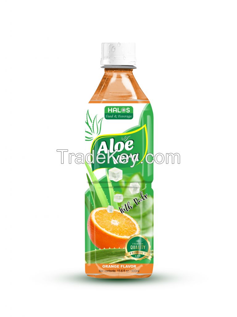 Halos Aloe Vera Drink with Fruit Juice Flavor - Manufacturer Aloe Vera From Vietnam