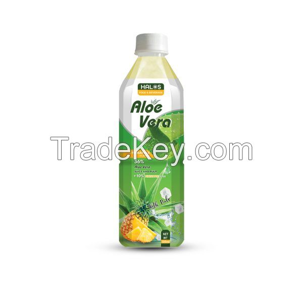 Halos Aloe Vera Drink with Fruit Juice Flavor - Manufacturer Aloe Vera From Vietnam