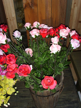 sell silk flower, sush sa rose, daisy, tulip, carnation and so on